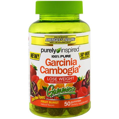 Purely Inspired, Garcinia Cambogia Gummies, Fruit Burst, 50 Gummies - iHerb