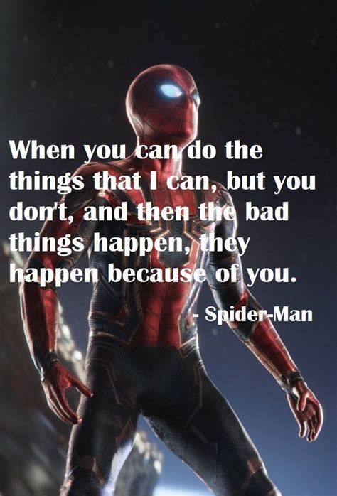 15 greatest Spider-Man quotes from all time | Frases dos vingadores ...