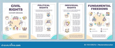 Civil Rights Brochure Template Vector Illustration | CartoonDealer.com ...