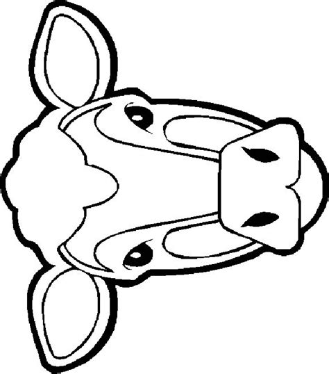 Free Cow Face Coloring Page, Download Free Cow Face Coloring Page png images, Free ClipArts on ...