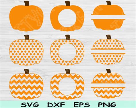 Pumpkin Monogram Svg Bundle, Pumpkin Svg, Fall Svg, Halloween Svg ...