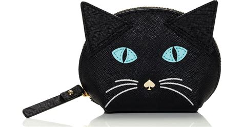 Lyst - Kate Spade New York Cat'S Meow Cat Coin Purse in Black