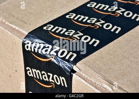 An Amazon Prime box with Amazons signature tape Stock Photo - Alamy