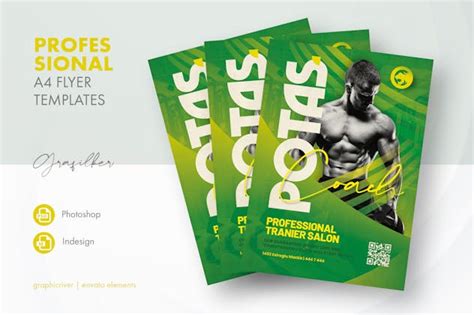 Fitness Trainer Flyer Templates - Design Template Place