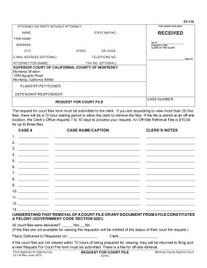 Monterey County Superior Court Forms - Fill Online, Printable, Fillable, Blank | pdfFiller