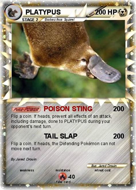 Pokémon PLATYPUS 32 32 - POISON STING - My Pokemon Card