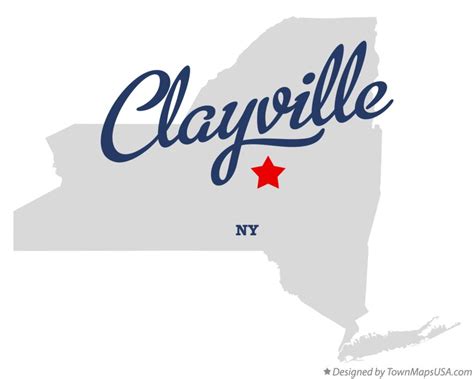 Map of Clayville, NY, New York