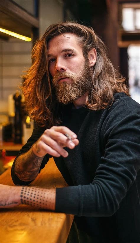 Long Hair Beard look for Men - Mens Hairstyle 2020