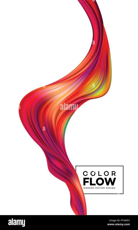 Modern colorful flow poster. Wave Liquid shape in color background. Art design for your design ...