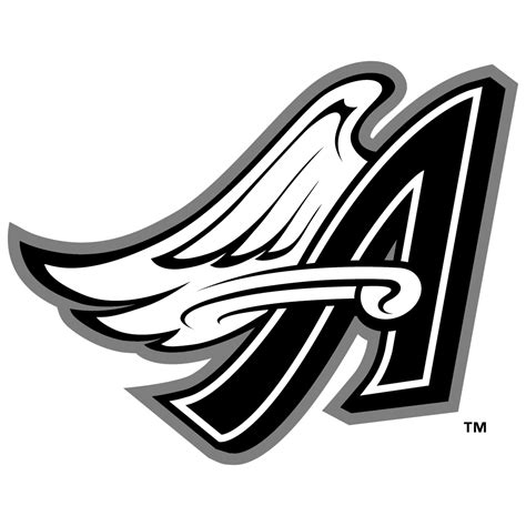 Anaheim Angels Logo Black and White (2) – Brands Logos