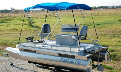 The Ideal Small Pontoon Boat for Larger Lakes | Pond King Pro — Pond ...