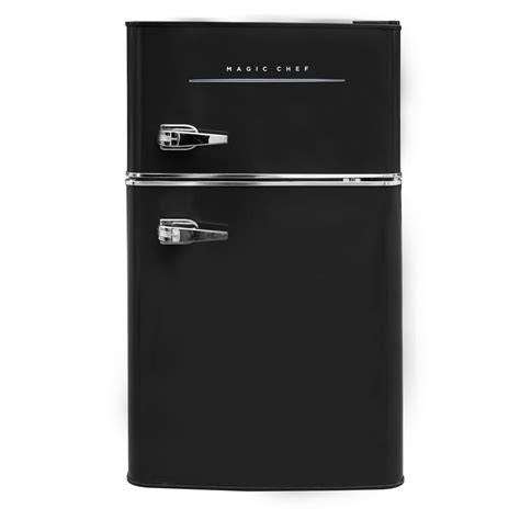 Magic Chef Retro 3.2 Cu. Ft. 2 door Mini Fridge in Black – eX-tremes