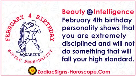 February 4 Zodiac (Aquarius) Horoscope Birthday Personality and Lucky Things