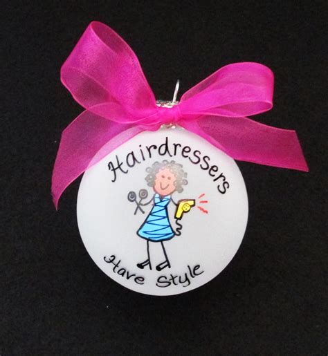 Hairdresser Christmas Ornament Personalized Custom Hair - Etsy