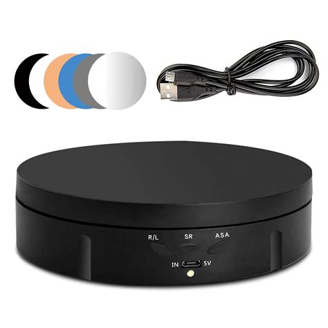 Buy CDIYTOOL Electric Rotating Turntable for Photography, 360 Degree ...