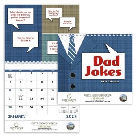 Dad Jokes 2024 Spiral Calendar 134040