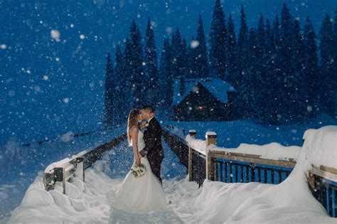 Magical Winter Wonderland Wedding at Emerald Lake Lodge moose