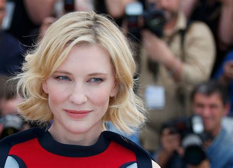 Actress Cate Blanchett, who voices Valka character, poses during a photocall for the film "How ...