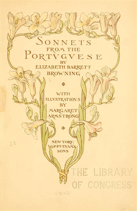 Sonnets from the Portuguese : Browning, Elizabeth Barrett, 1806-1861 : Free Download, Borrow ...