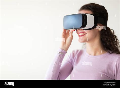 Virtual reality glasses giving amazing gaming experience Stock Photo ...