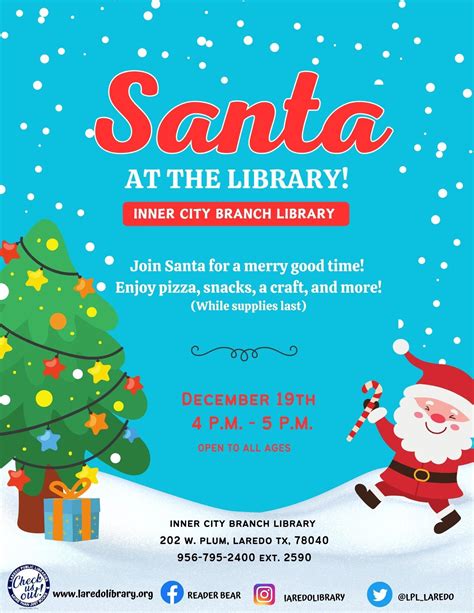 Santa at the Library! | Laredo Public Library