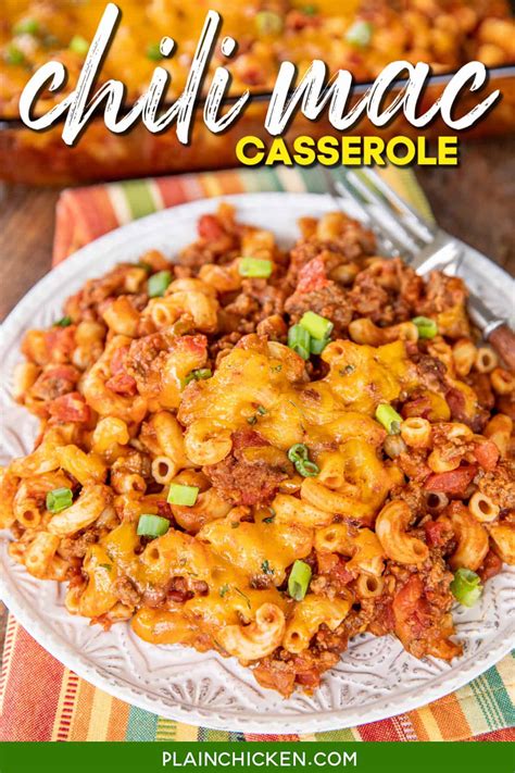 Chili Mac Casserole - Plain Chicken