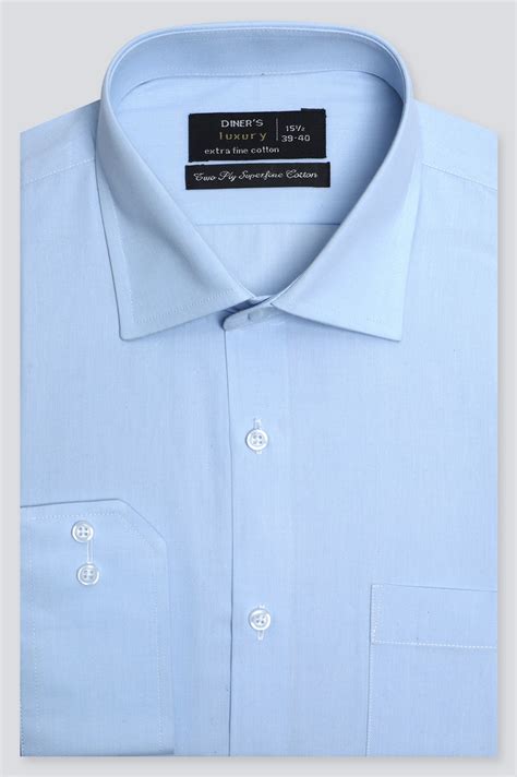 Light Blue Plain Formal Shirt – Diners Pakistan