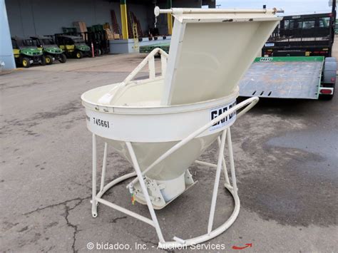 2015 Gar-Bro 427-R Concrete Hopper Bucket w/ Chute 1 Yard Capacity ...