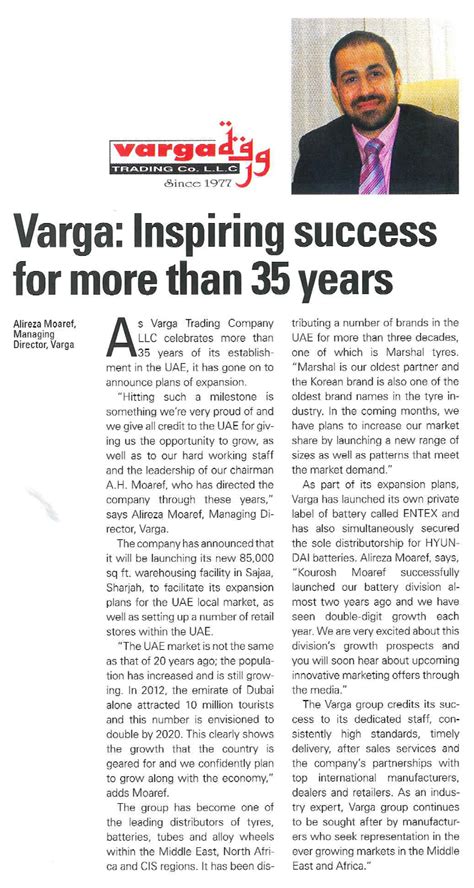 Varga: Inspiring success for more than 35 years – Varga