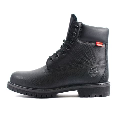 Mens Timberland x Helcor 6inch Premium Black Durable Tough Leather Boots (6859A)