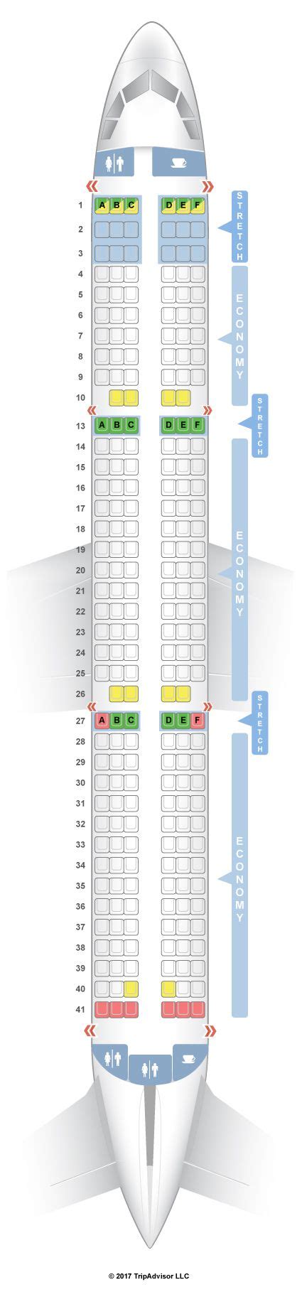 SeatGuru Seat Map Frontier Airbus A321 (321) | Seatguru, Frontier, Seating