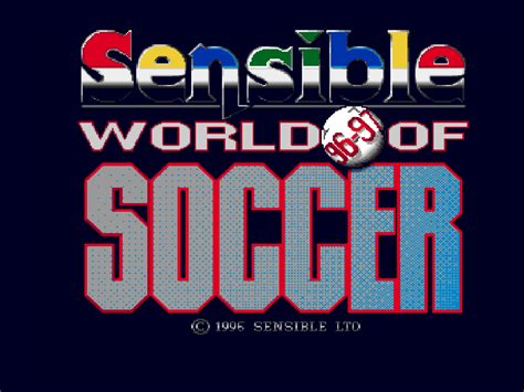 Sensible World of Soccer '96-'97 (Commodore Amiga) | Football video games, Soccer world, Soccer