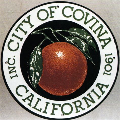 City of Covina Municipal Sign | Porcelain Signs | Covina, City, Porcelain signs