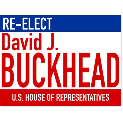 18" x 24" Large Text Re-Election Yard Sign - CustomSigns.com