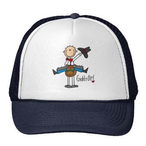 Giddy Up! Cowboy Stick Figure Hat | Zazzle