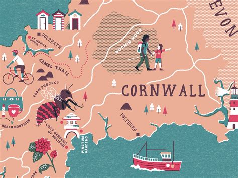 Cornwall Map Wallpaper | edu.svet.gob.gt