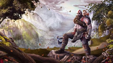 God Of War Atreus Kratos Fan Art, HD Games, 4k Wallpapers, Images ...