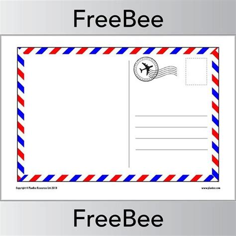 Postcard Templates | Postcard template, Printable postcards, Postcard template free