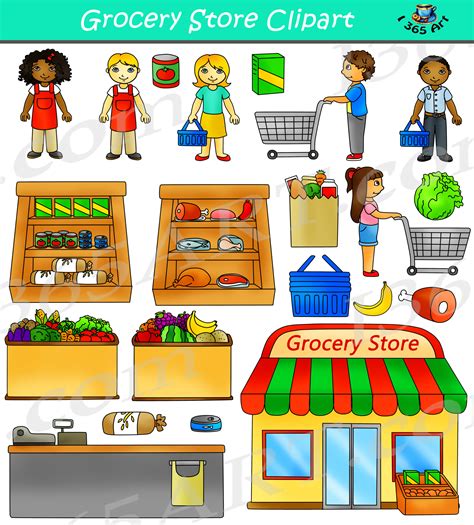 Grocery Store Clipart Commercial - Clipart 4 School