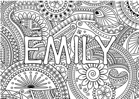 Personalized Name Coloring Pages At Getcolorings Com Free Printable - Riset