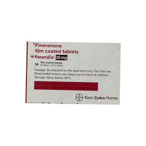 Buy KERENDIA 20mg Tablet 14's Online at Upto 25% OFF | Netmeds