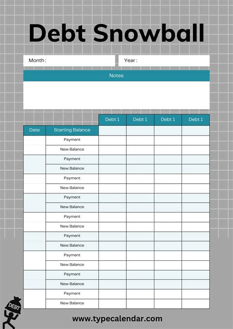 Debt Reduction Excel Template