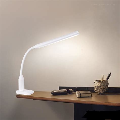 TorchStar Dimmable LED Clamp Desk Lamp, Memory Function, Adjustable Swing Arm, Eye-Caring ...