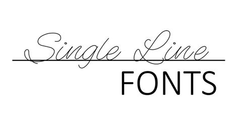 Single Line Fonts | Single line, Silhouette sketch, How to find out