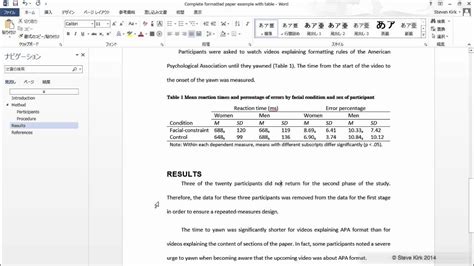 Formatting tables and figures in your research paper - YouTube