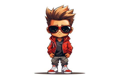 Cool Boy Clipart Graphic by Illustrately · Creative Fabrica