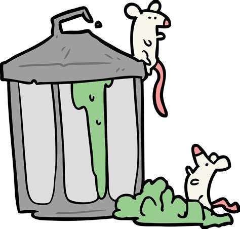 Cartoon garbage can 14045352 Vector Art at Vecteezy