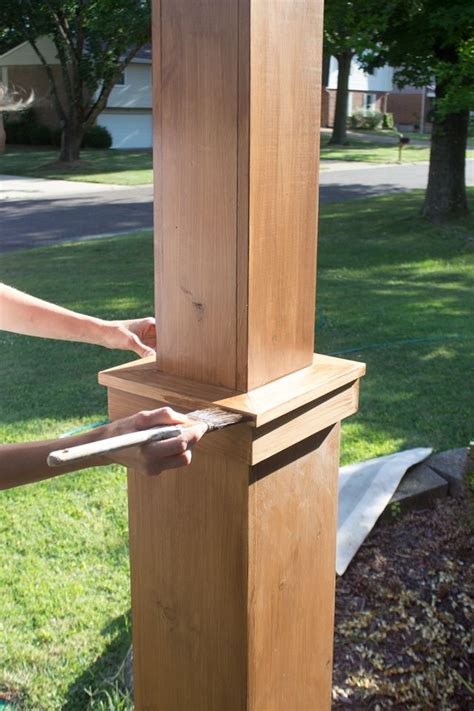 DIY Craftsman Style Porch Columns - Shades of Blue Interiors | Craftsman style porch, Porch ...