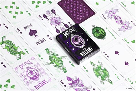 Disney Villains Inspired Playing Cards by Bicycle- Purple