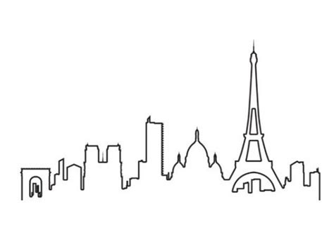 Paris Skyline Svg